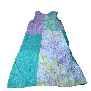 Go Fish Womens Patchwork Tunic Dress Size Small Boho Hippie Artsy Flowy ( AG16)